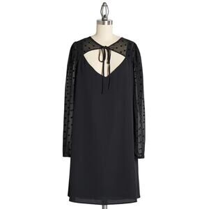 ModCloth Black After the Aria Shift Mini Dress Size Small